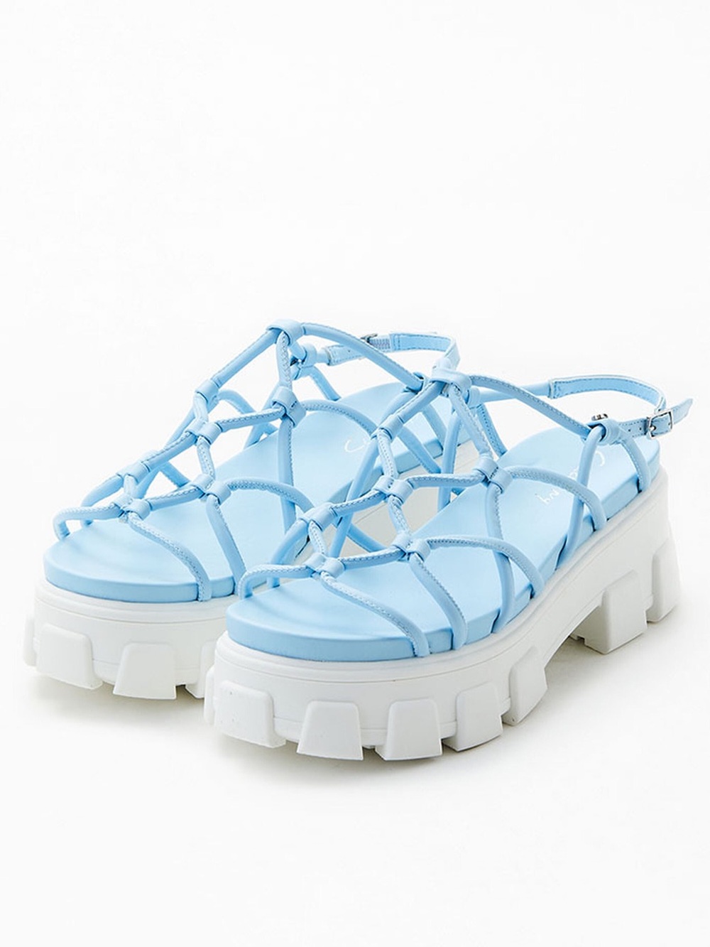 Circus NY Women’s Chunky Greyson Platform Sandals Blue White Size 7
